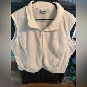 Columbia Women's Off-White Fleece Vest